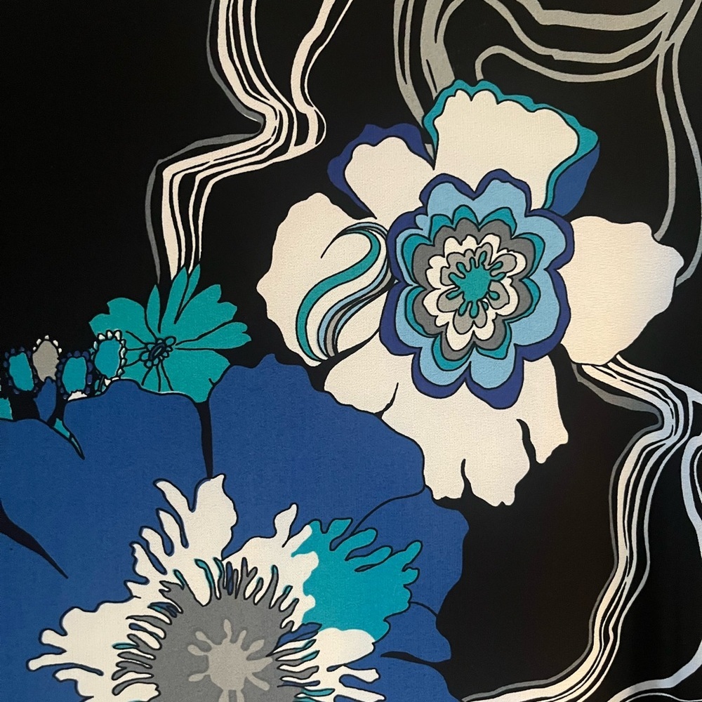 Mercer & Madison Multi Color Vibrant Floral Polyester Spandex Dress Women’s 14 - Picture 2 of 14